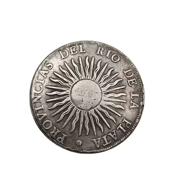 Коллекция памятных монет из Аргентинского серебряного доллара 1813 года, Сувениры, украшения для дома, Поделки, Украшения для рабочего стола, Подарки